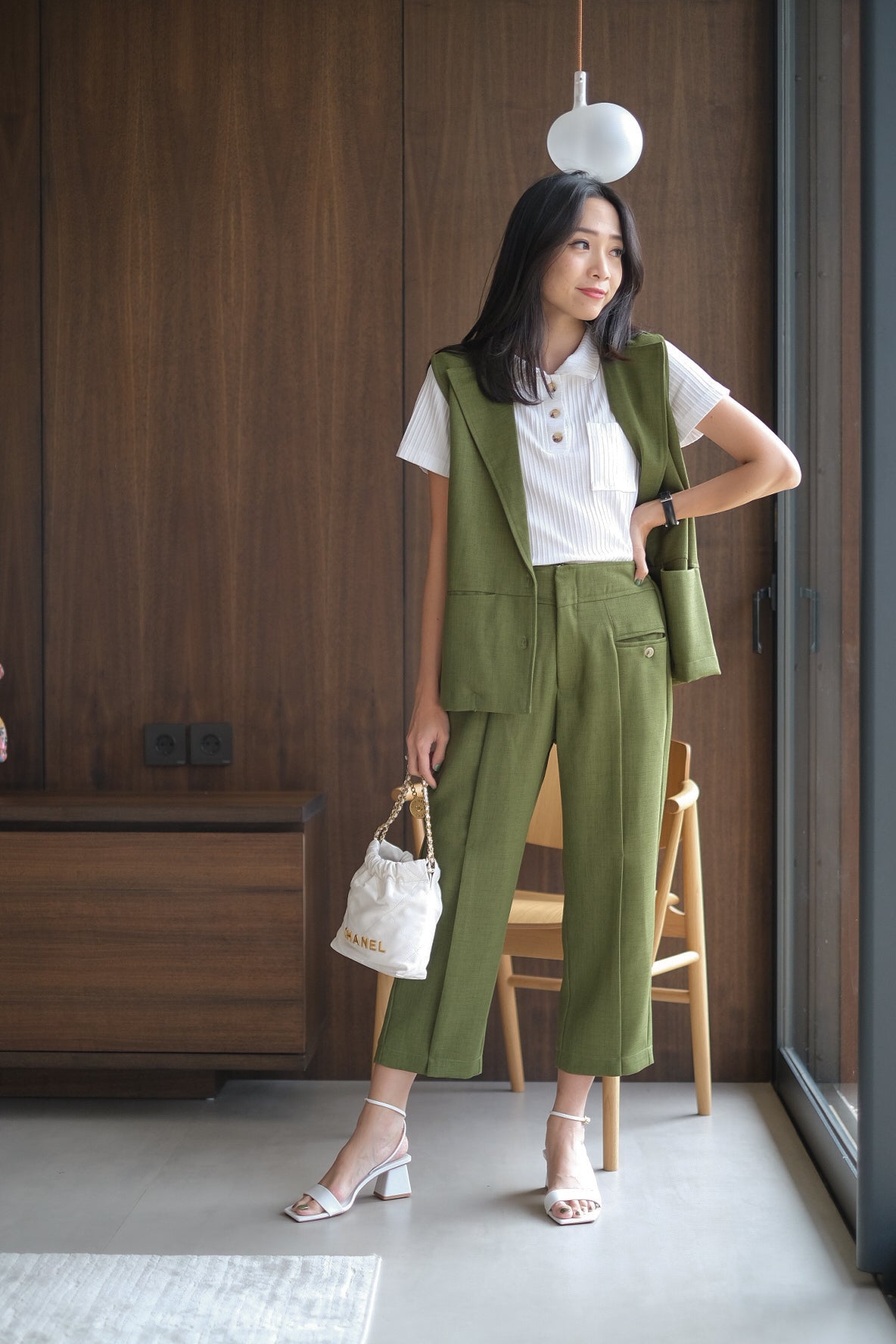 CARETTE PANT IN KITRI GREEN