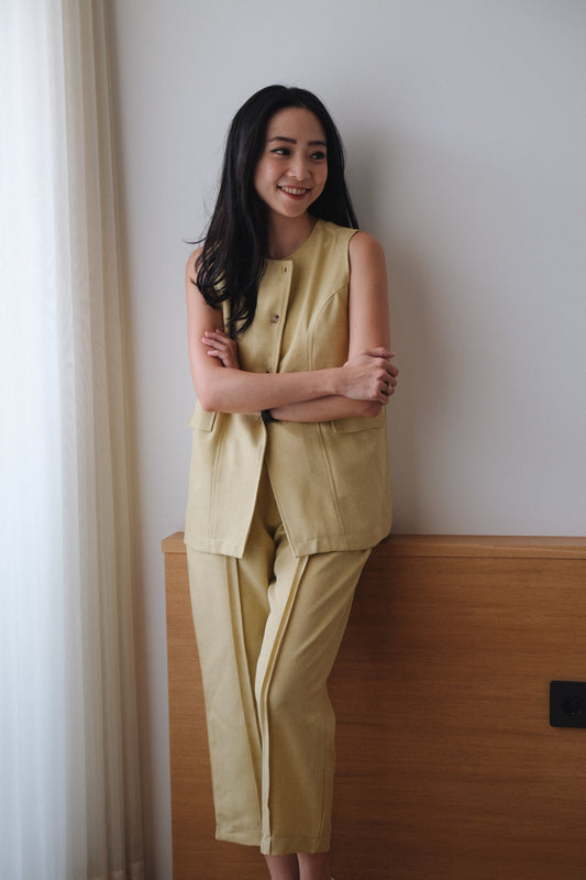 MARGOT TOP IN LIME PUNCH