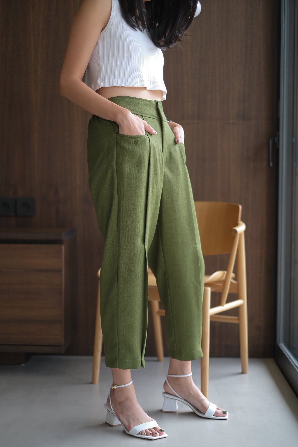 CARETTE PANT IN KITRI GREEN