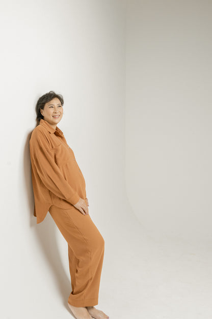 TWC CHU PANTS IN APRICOT