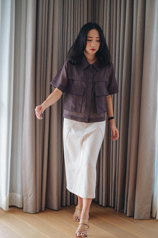 ARIA SHIRT IN ESPRESSO