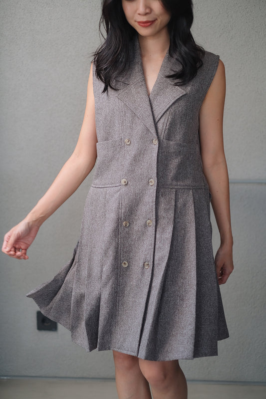 DEFECT 30% - SERAPHINE DRESS SLEEVELESS CHOCOMALT