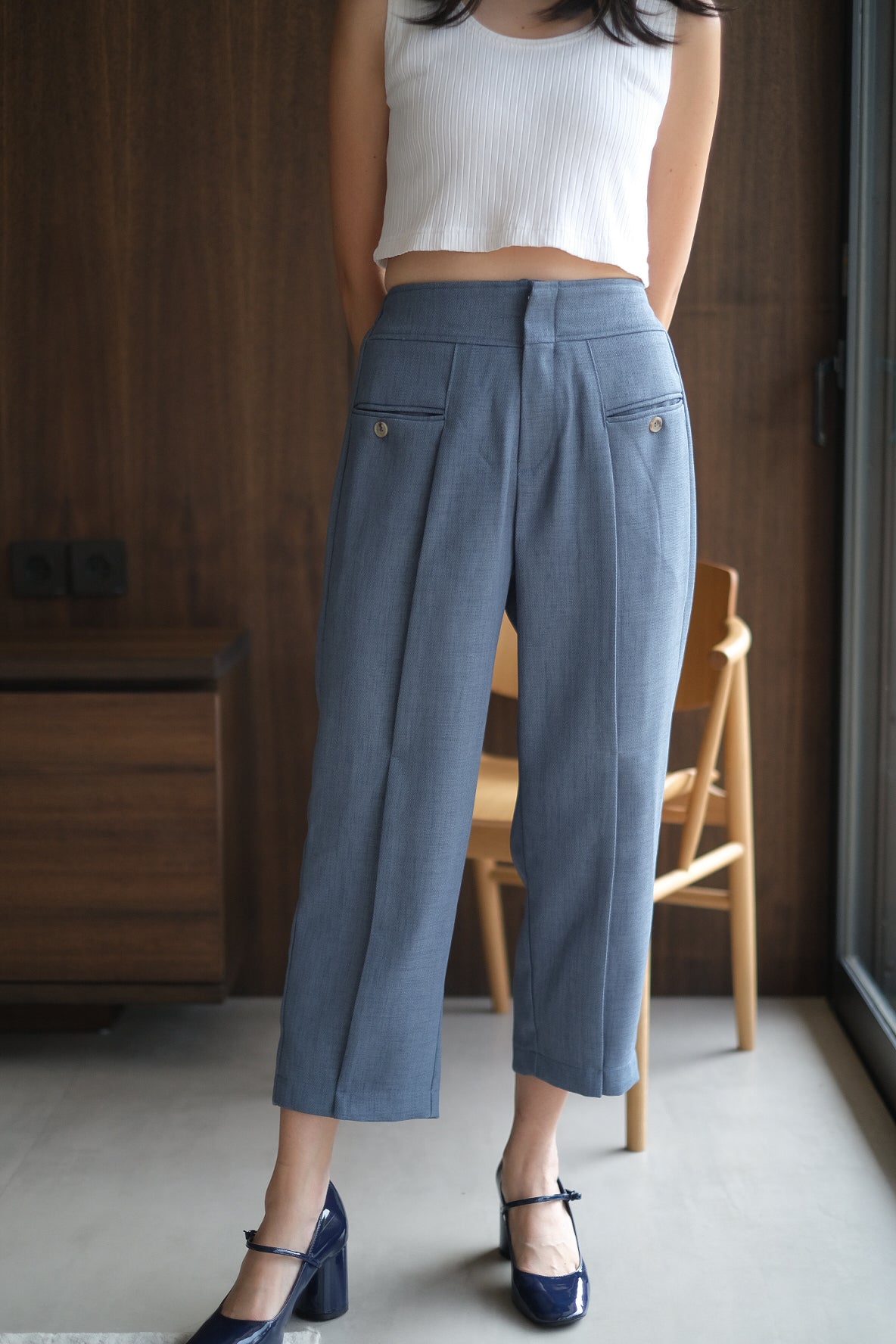 CARETTE PANT IN CASHMERE BLUE