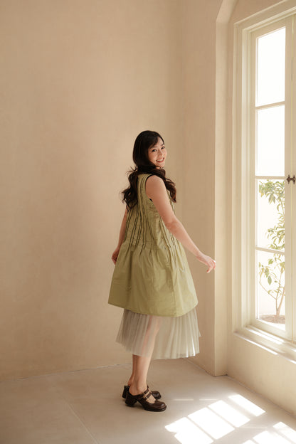 BECCA DRESS IN MATCHA