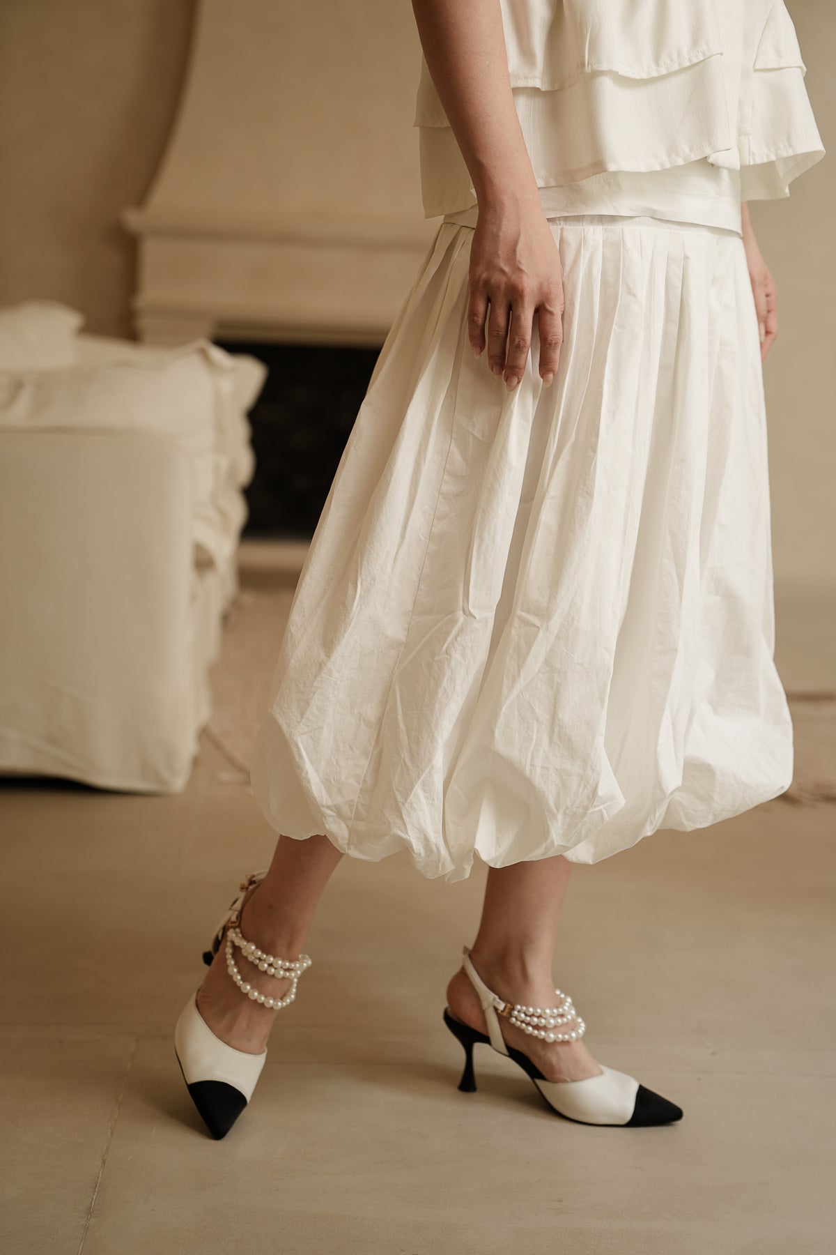SOREN SKIRT IN SNOW WHITE