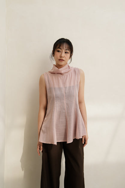 ISSABEU TOP IN ROSE AMBER