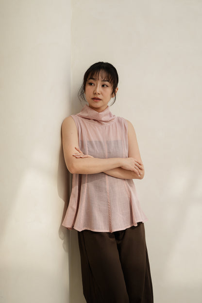 ISSABEU TOP IN ROSE AMBER
