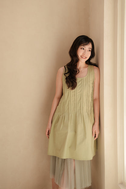 BECCA DRESS IN MATCHA