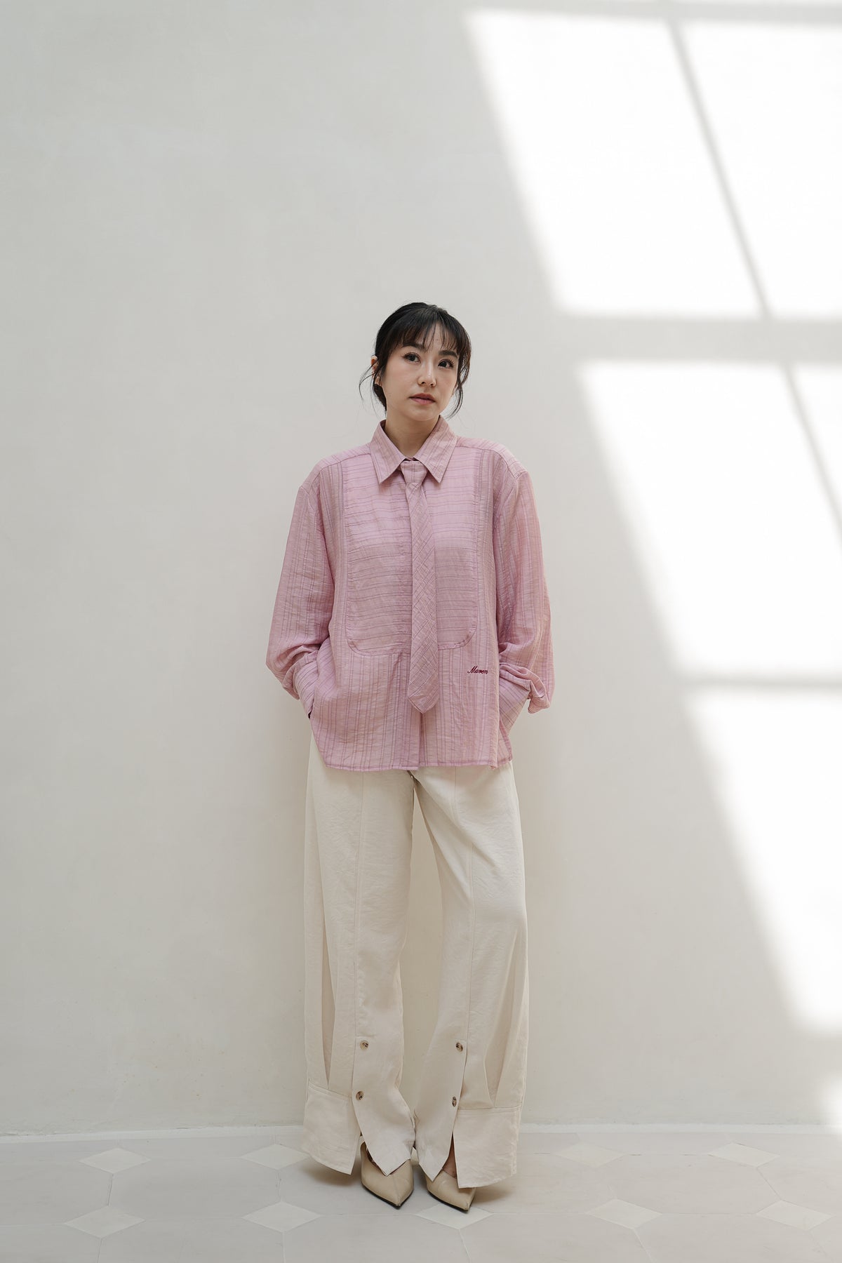 BLAZE TOP IN ROSE WATER