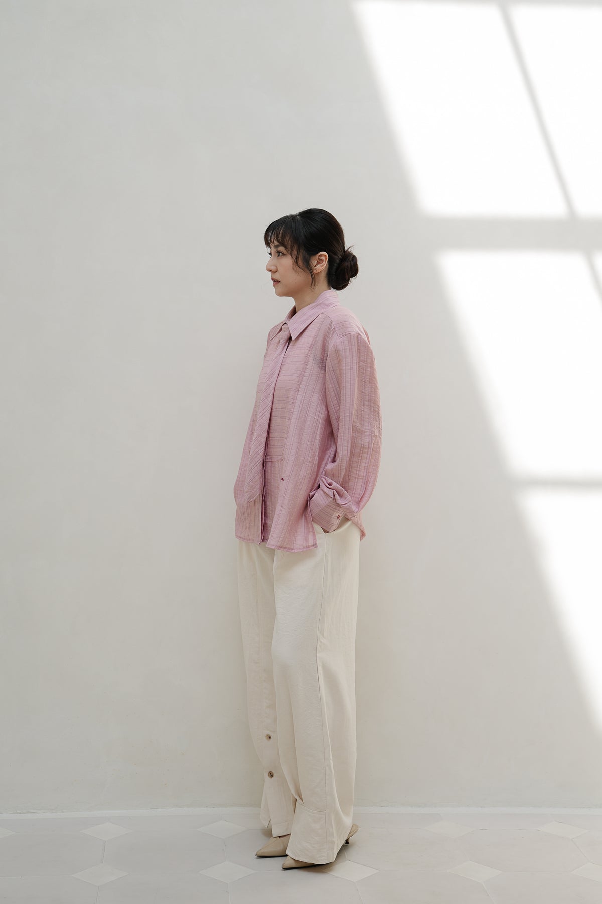 BLAZE TOP IN ROSE WATER