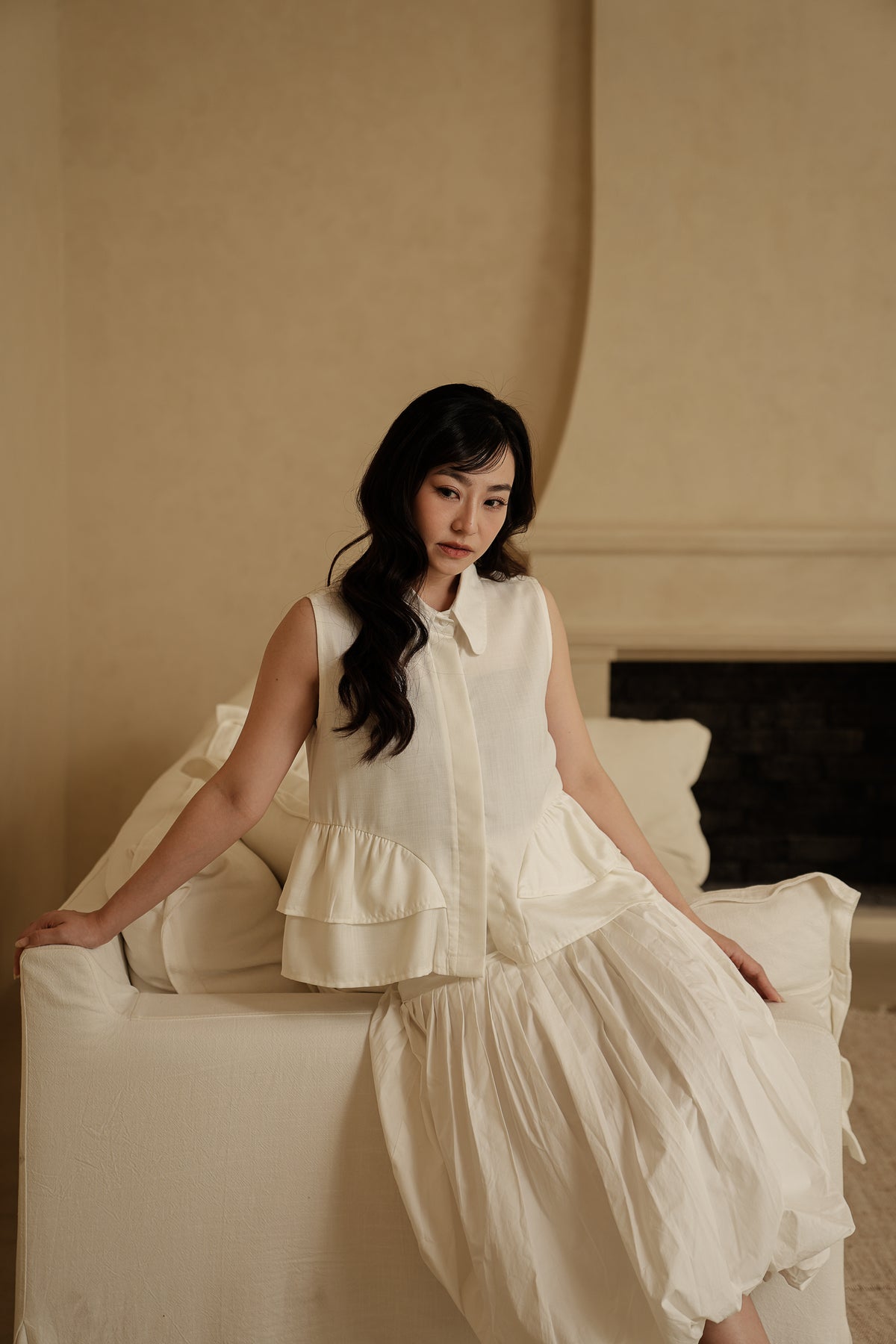 SOREN SKIRT IN SNOW WHITE