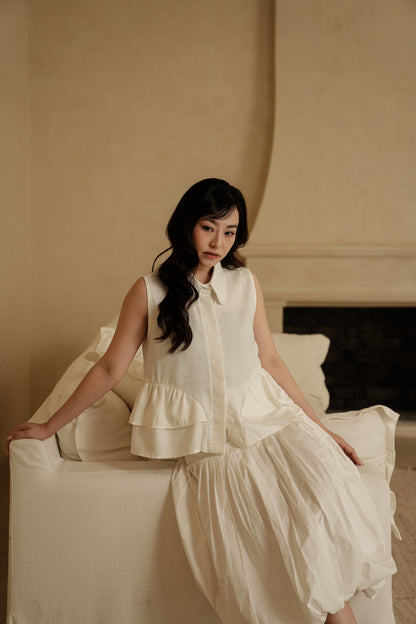 SOREN SKIRT IN SNOW WHITE