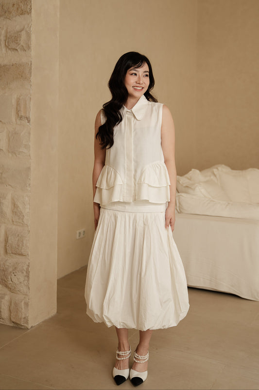 SOREN SKIRT IN SNOW WHITE