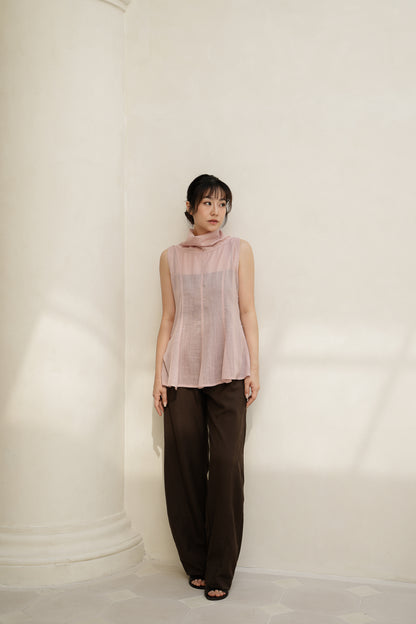 ISSABEU TOP IN ROSE AMBER