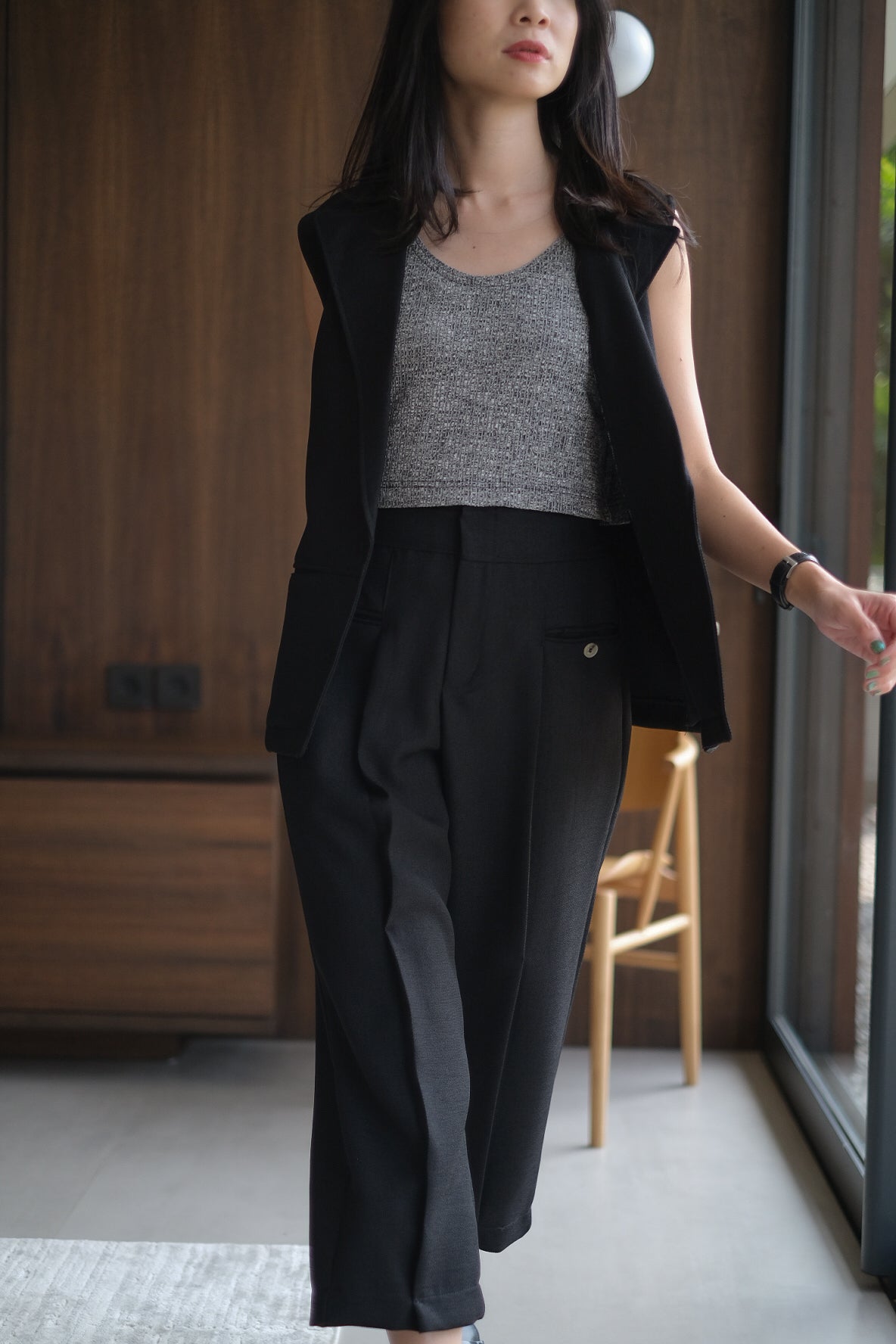 CARETTE PANT IN DEEP BLACK