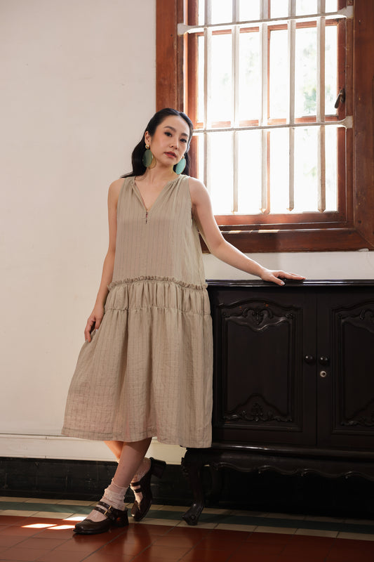 CASA DRESS IN SHORTBREAD