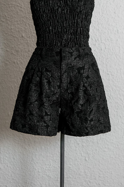 BIJOU JACQUARD PANT IN NOIR