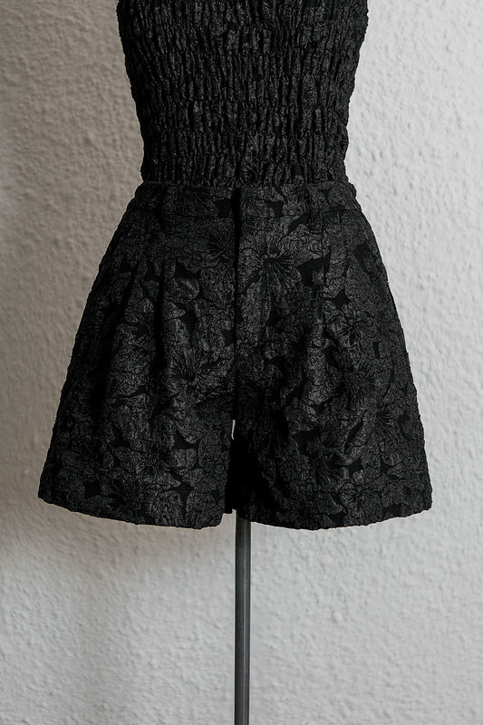 BIJOU JACQUARD PANT IN NOIR