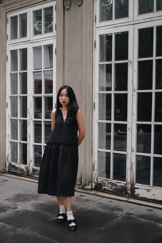 CASA DRESS IN BLACK BEAN