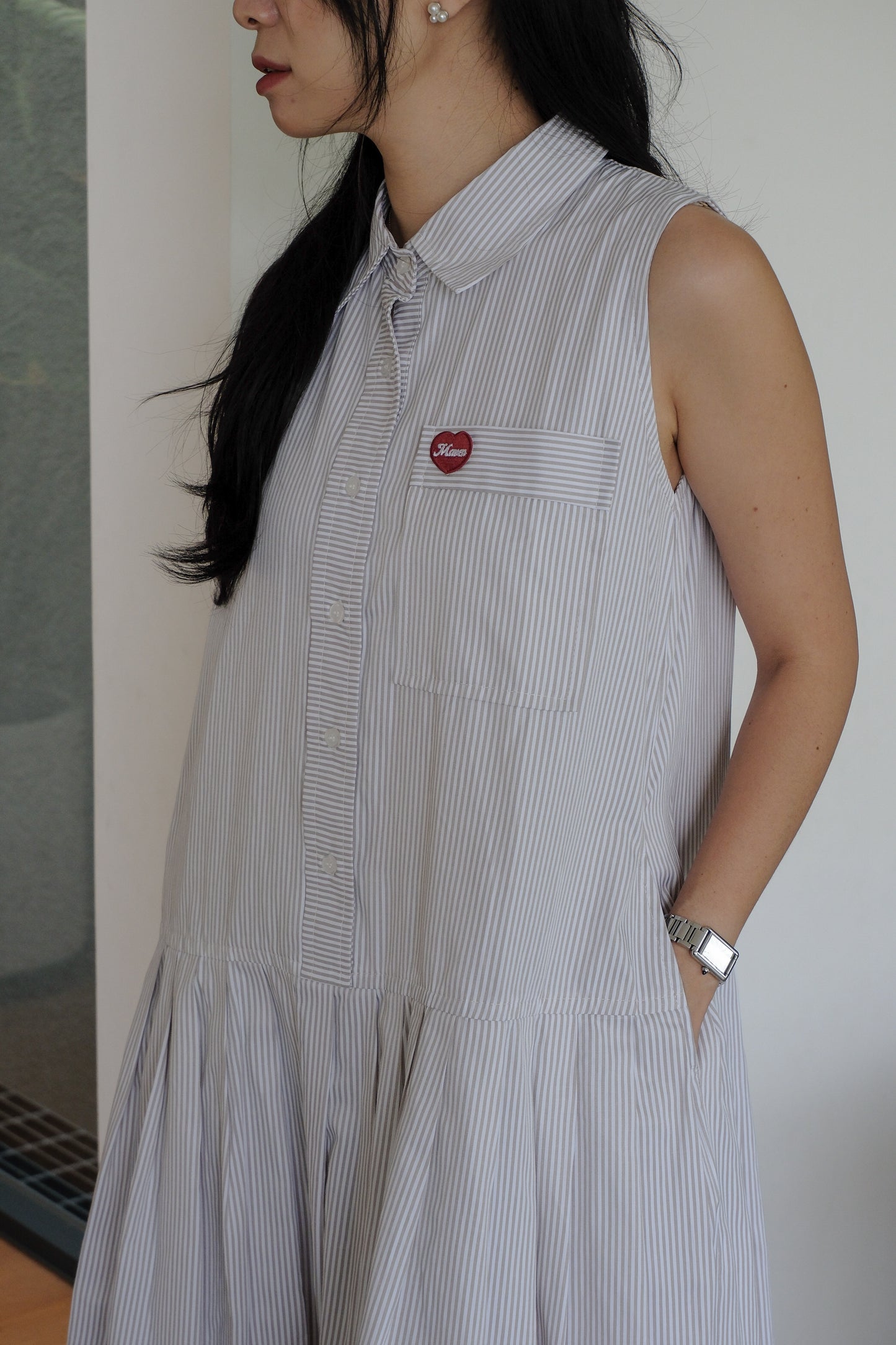 JORDIE DRESS IN EARL GREY
