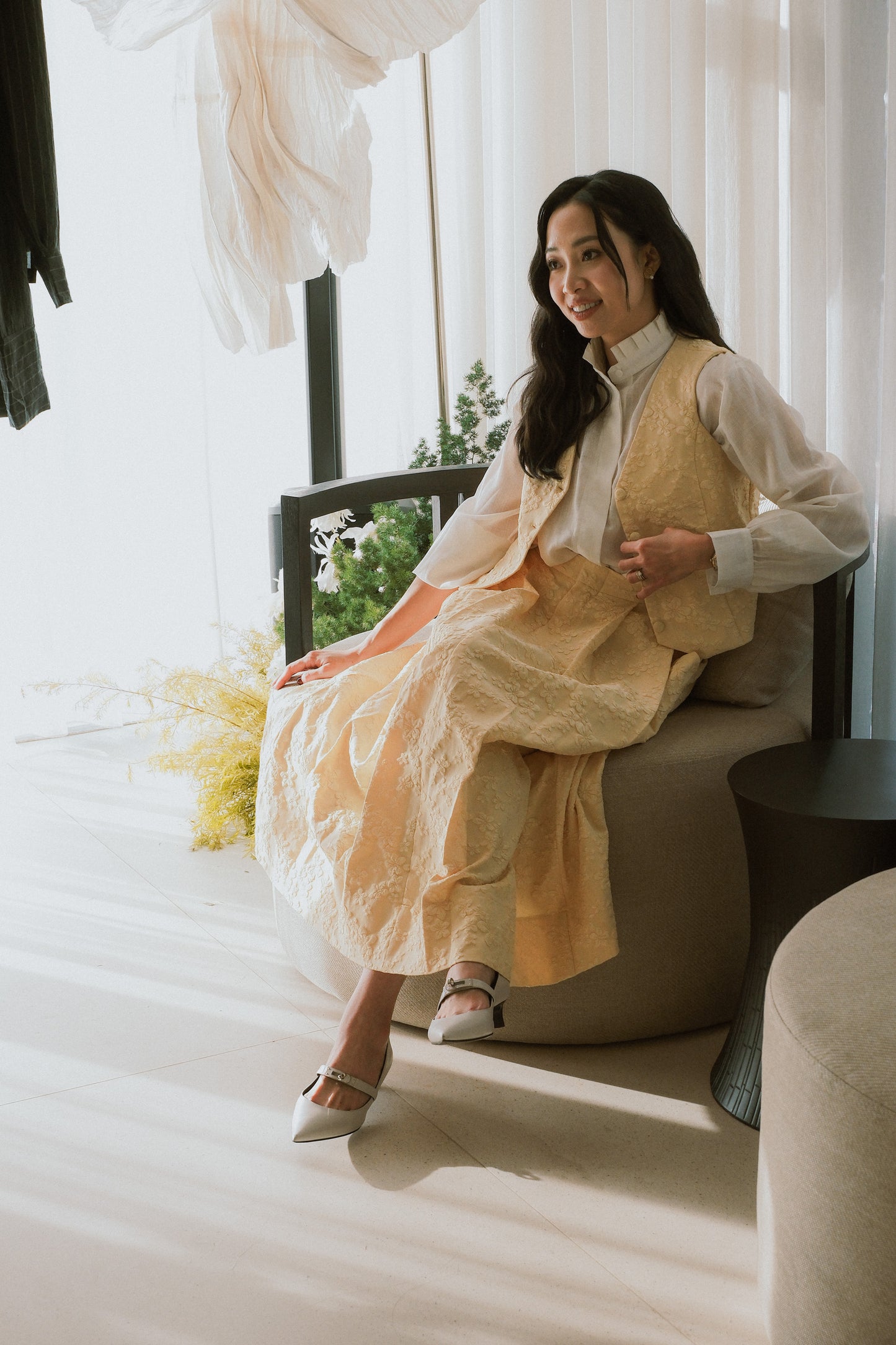 EDITH VEST IN AMBER GLOW