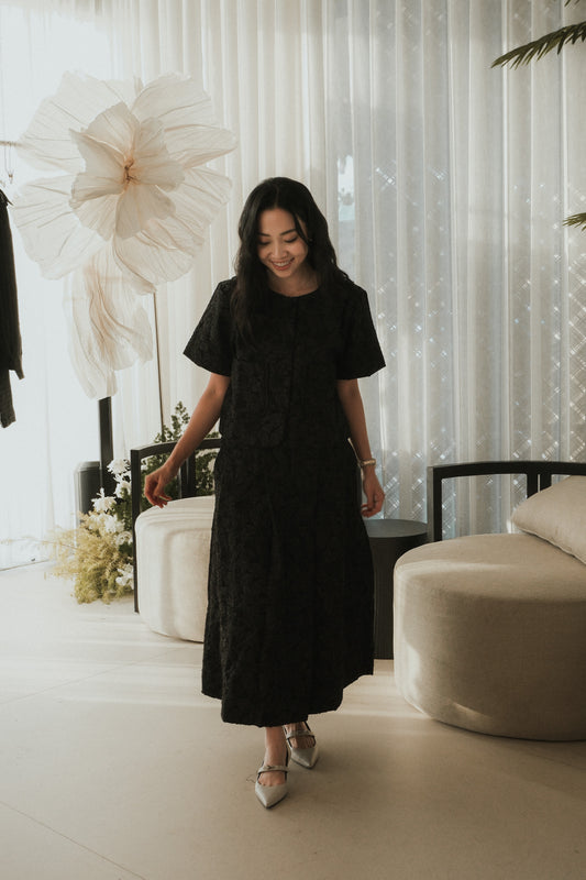 CELESTE TOP IN NOIR