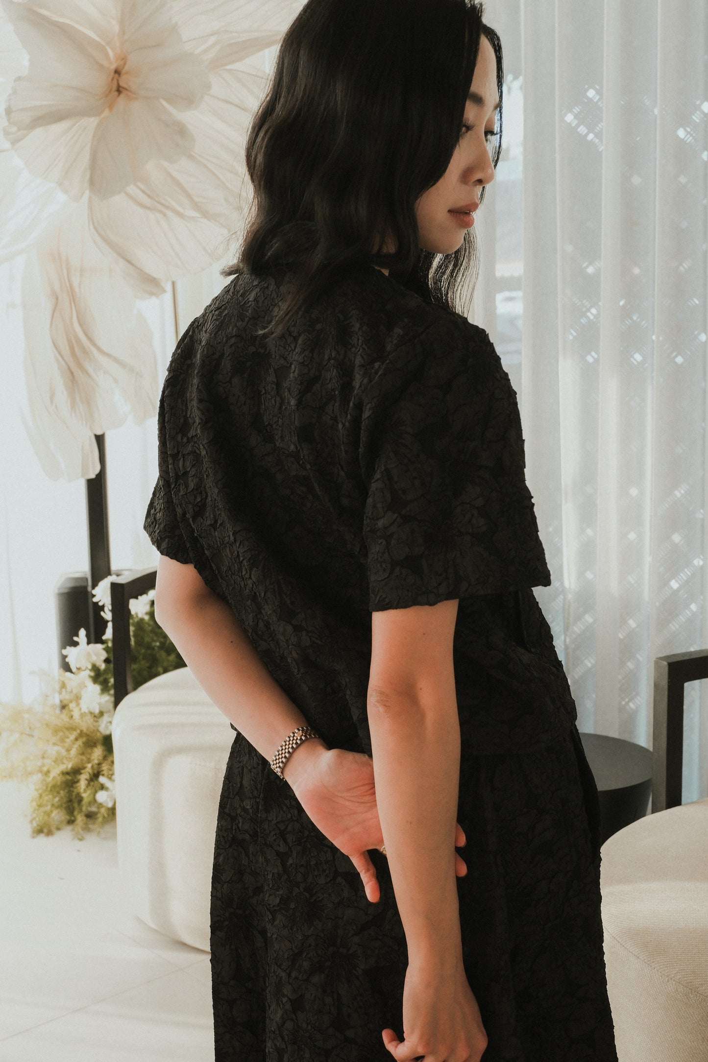 CELESTE TOP IN NOIR