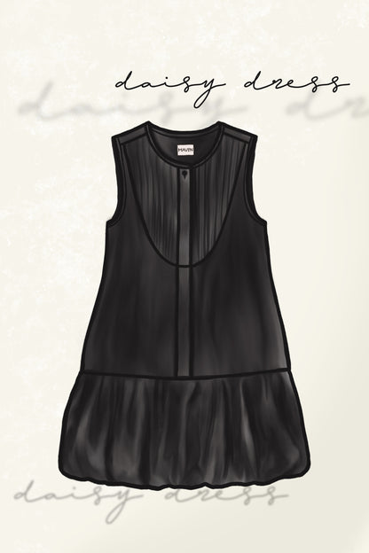 DAISY DRESS IN CAVIAR
