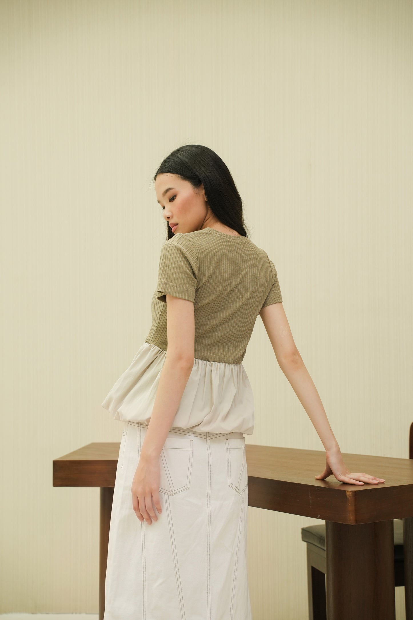 DUFFY TOP IN CORIANDER