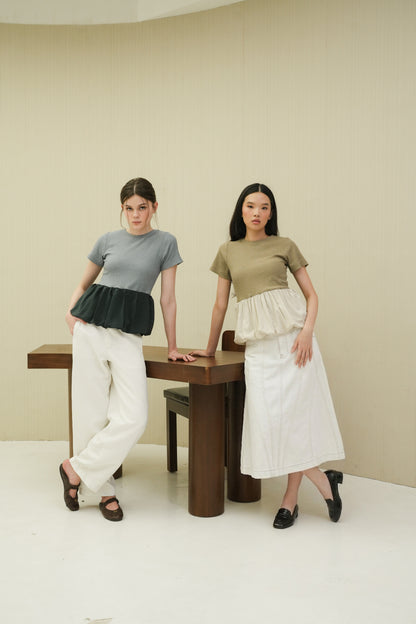 DUFFY TOP IN CORIANDER