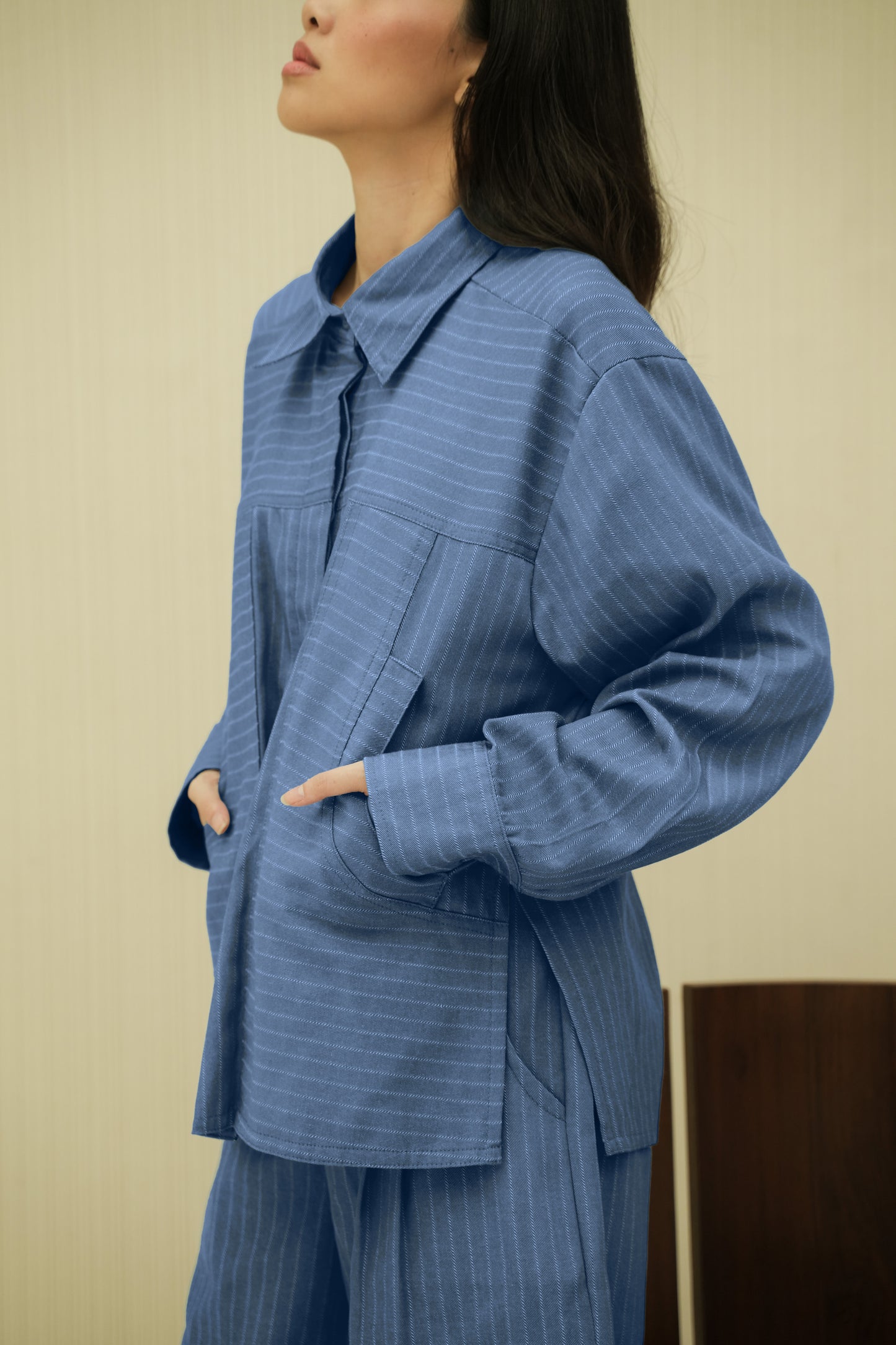 ETHEL SHIRT IN PARISAN BLUE