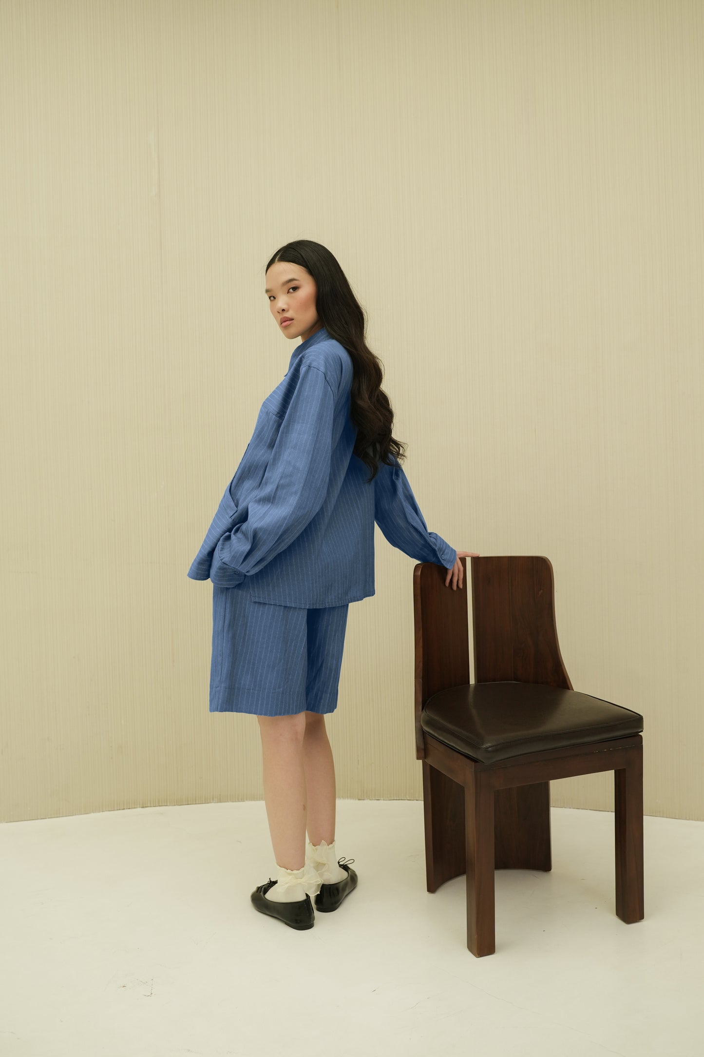 ETHEL SHIRT IN PARISAN BLUE