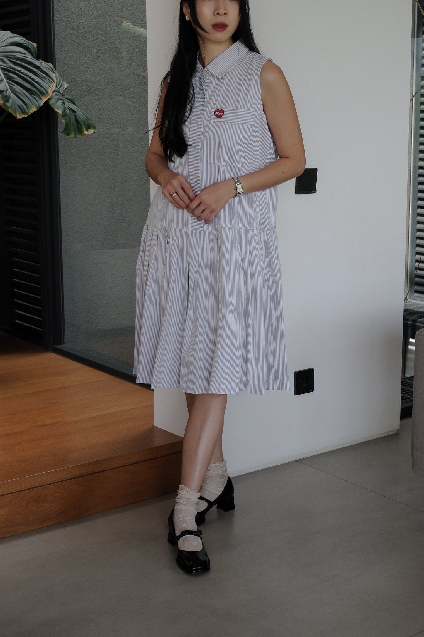 JORDIE DRESS IN EARL GREY