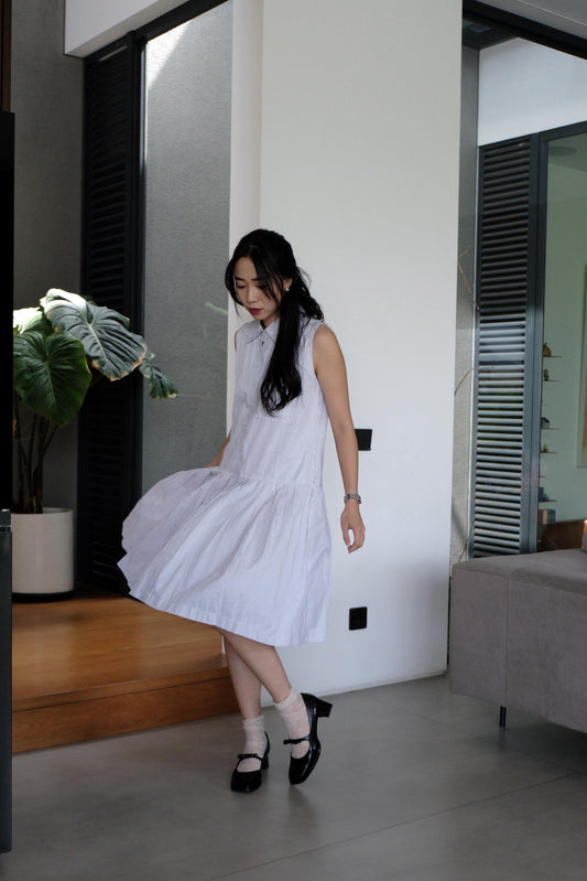 JORDIE DRESS IN EARL GREY
