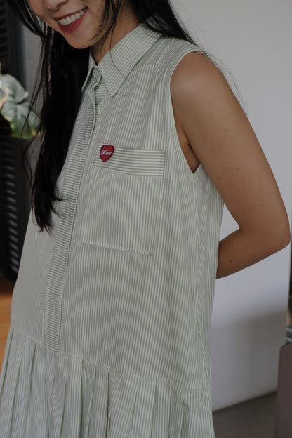 JORDIE DRESS IN MINT PISTACHIO