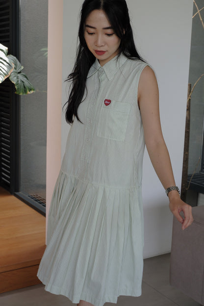 JORDIE DRESS IN MINT PISTACHIO