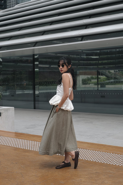 ESTHER TANK IN MERINGUE