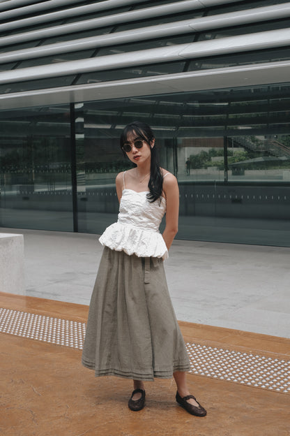 ESTHER TANK IN MERINGUE