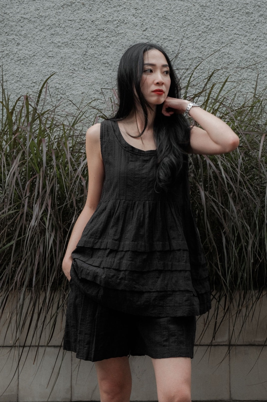 NADINE TOP IN MIDNIGHT