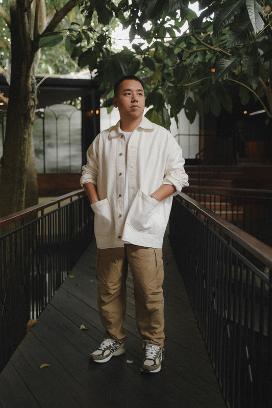 RHYS DENIM JACKET IN CLOUD FOR HIM