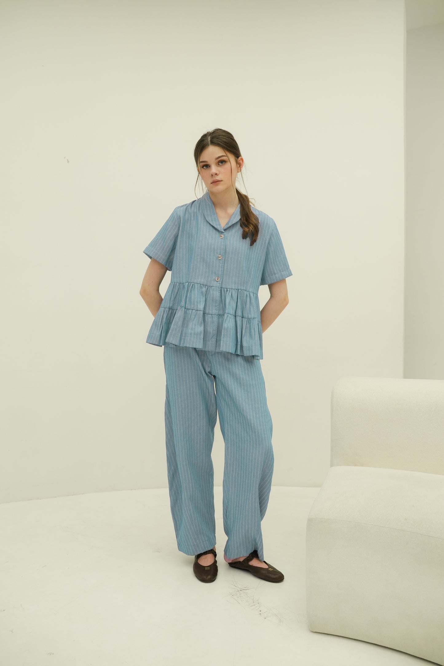 LYRA TOP IN WHISPY BLUE