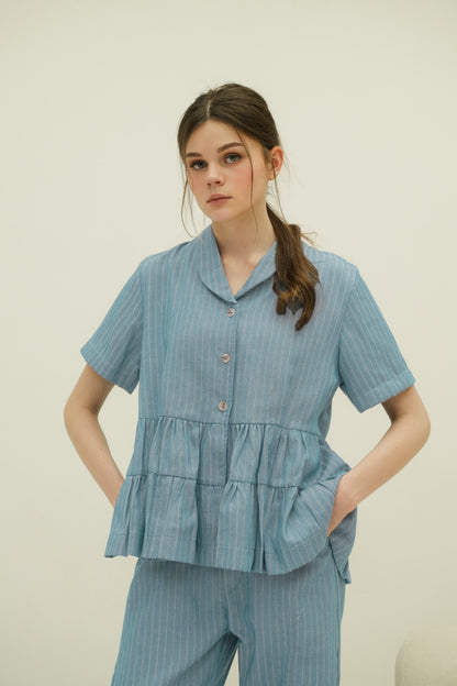LYRA TOP IN WHISPY BLUE