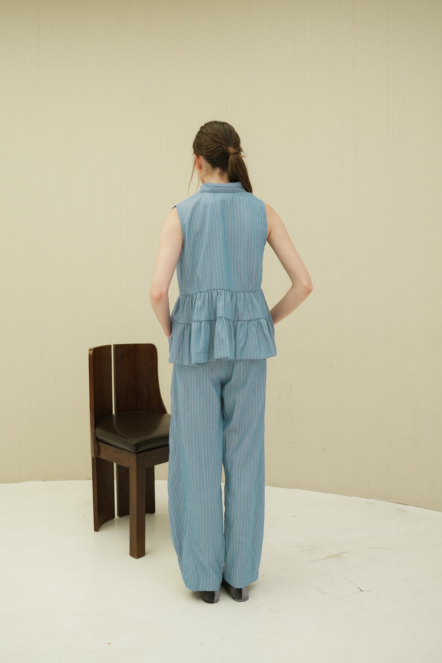LYRA TOP IN WHISPY BLUE