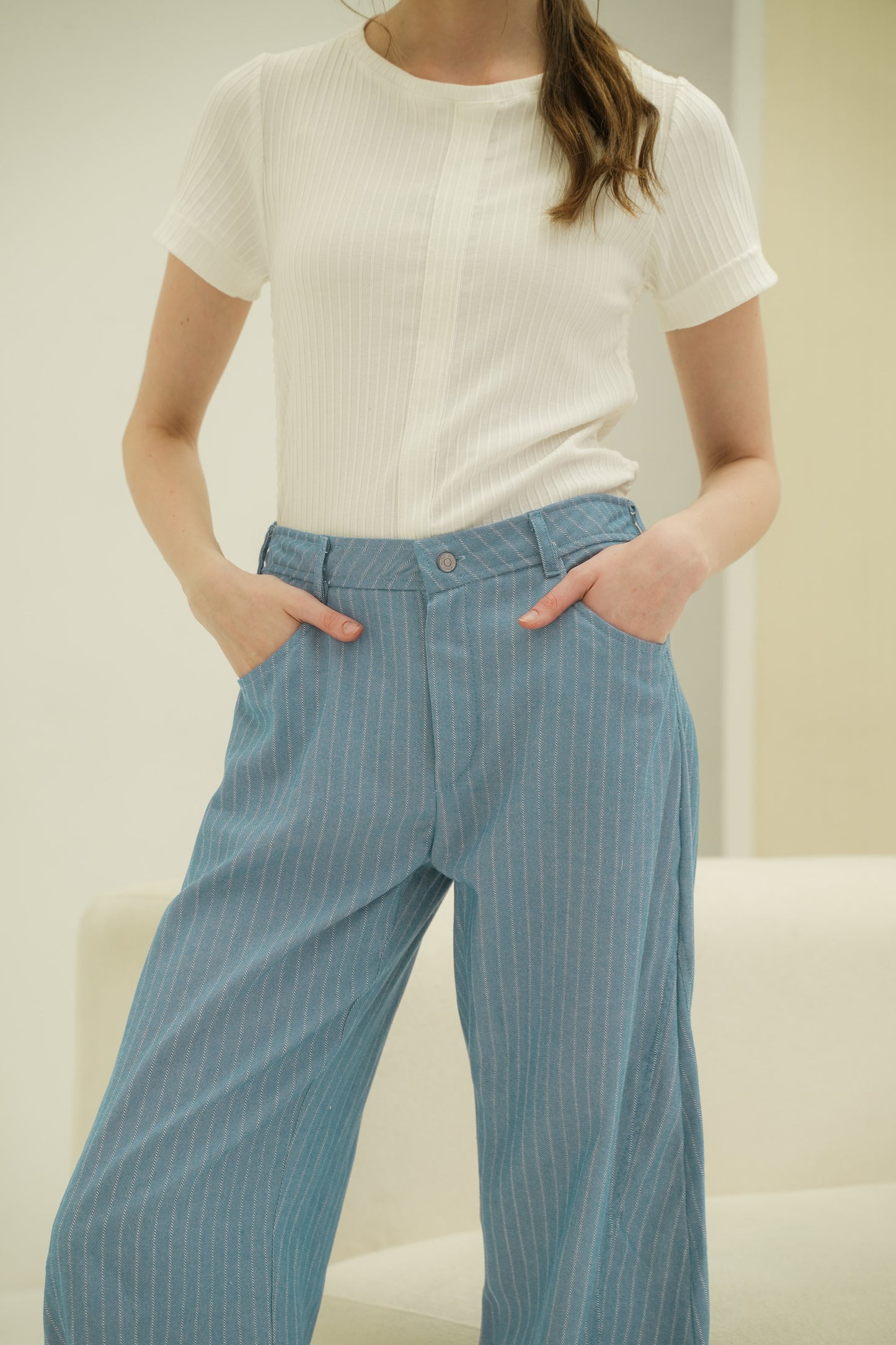 BASTIAN DENIM PANT IN WHISPY BLUE