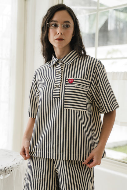 TILDA POLO IN INDIGO