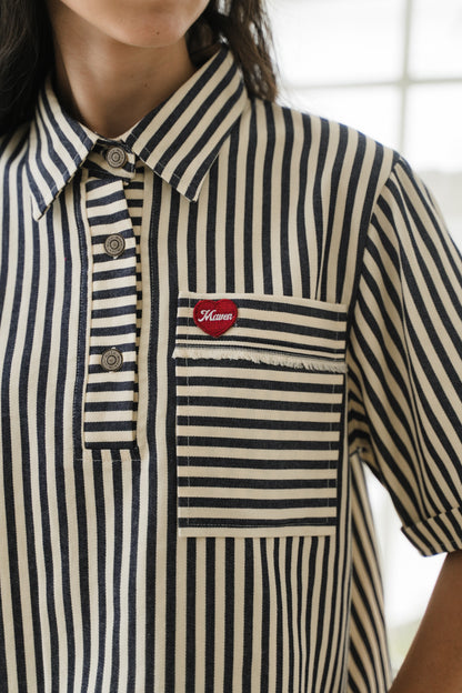 TILDA POLO IN INDIGO