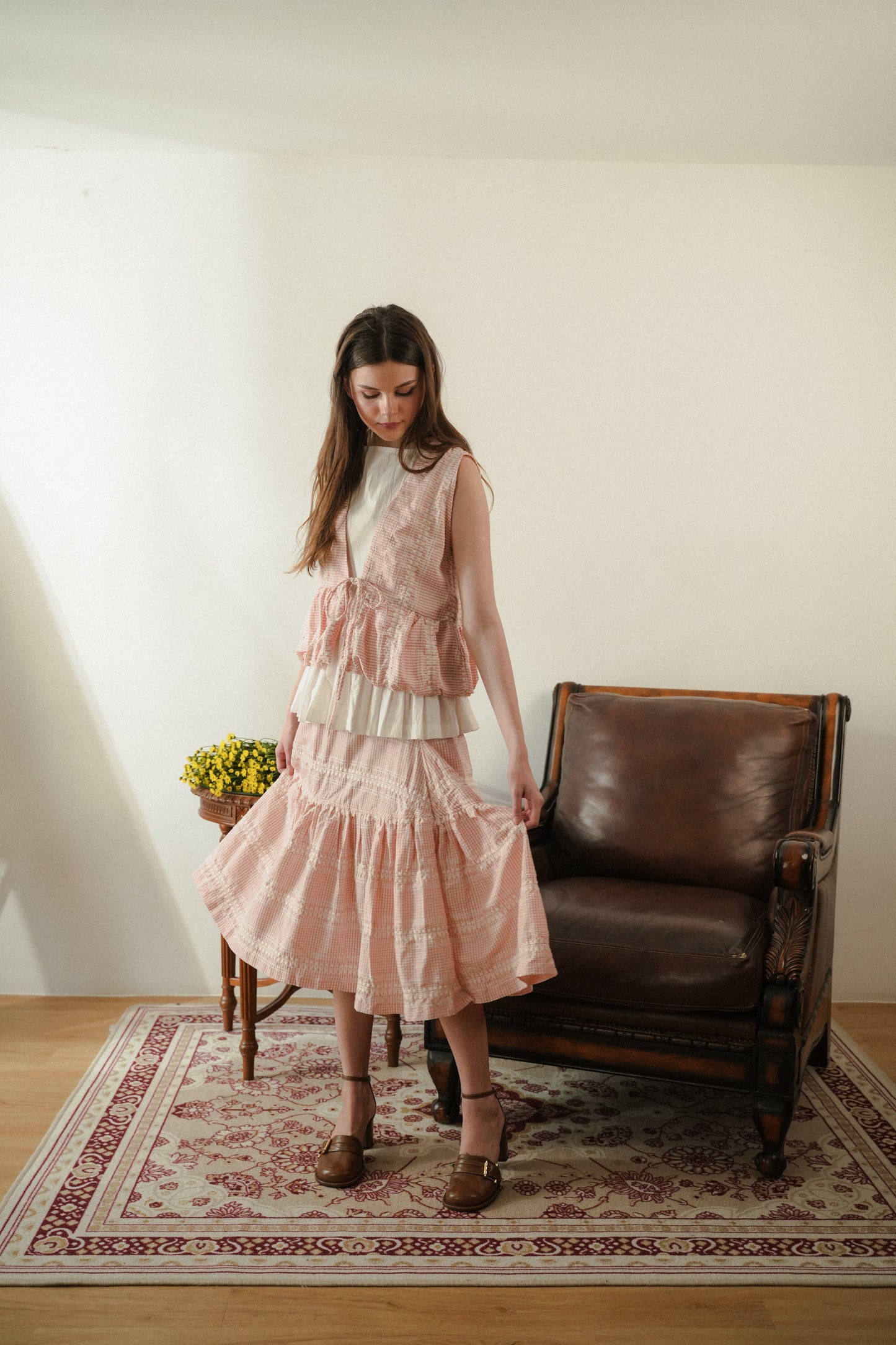 FROLLA VEST IN RIBBON
