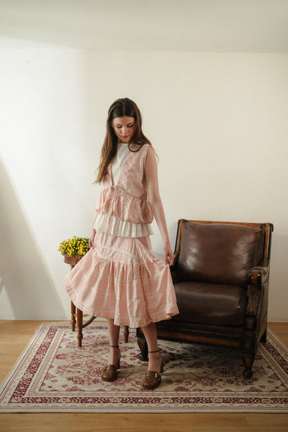 FROLLA VEST IN RIBBON