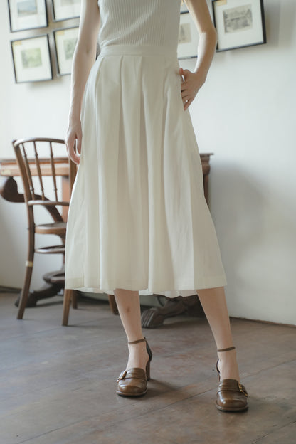 MASADA SKIRT IN FLAT WHITE