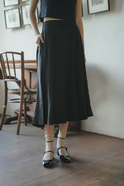 MASADA SKIRT IN LONG BLACK